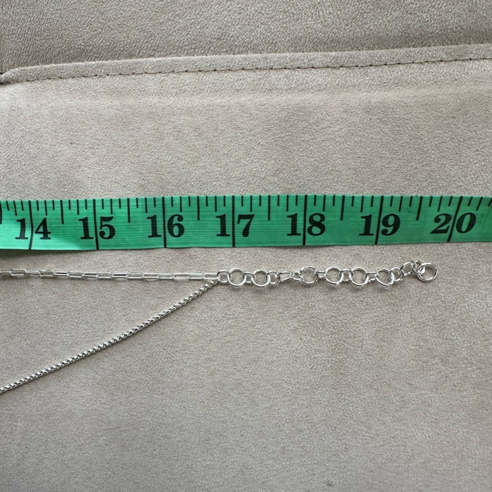 Nine West Silver-tone Two Row Link Necklace – NEW - Picture 6 of 6